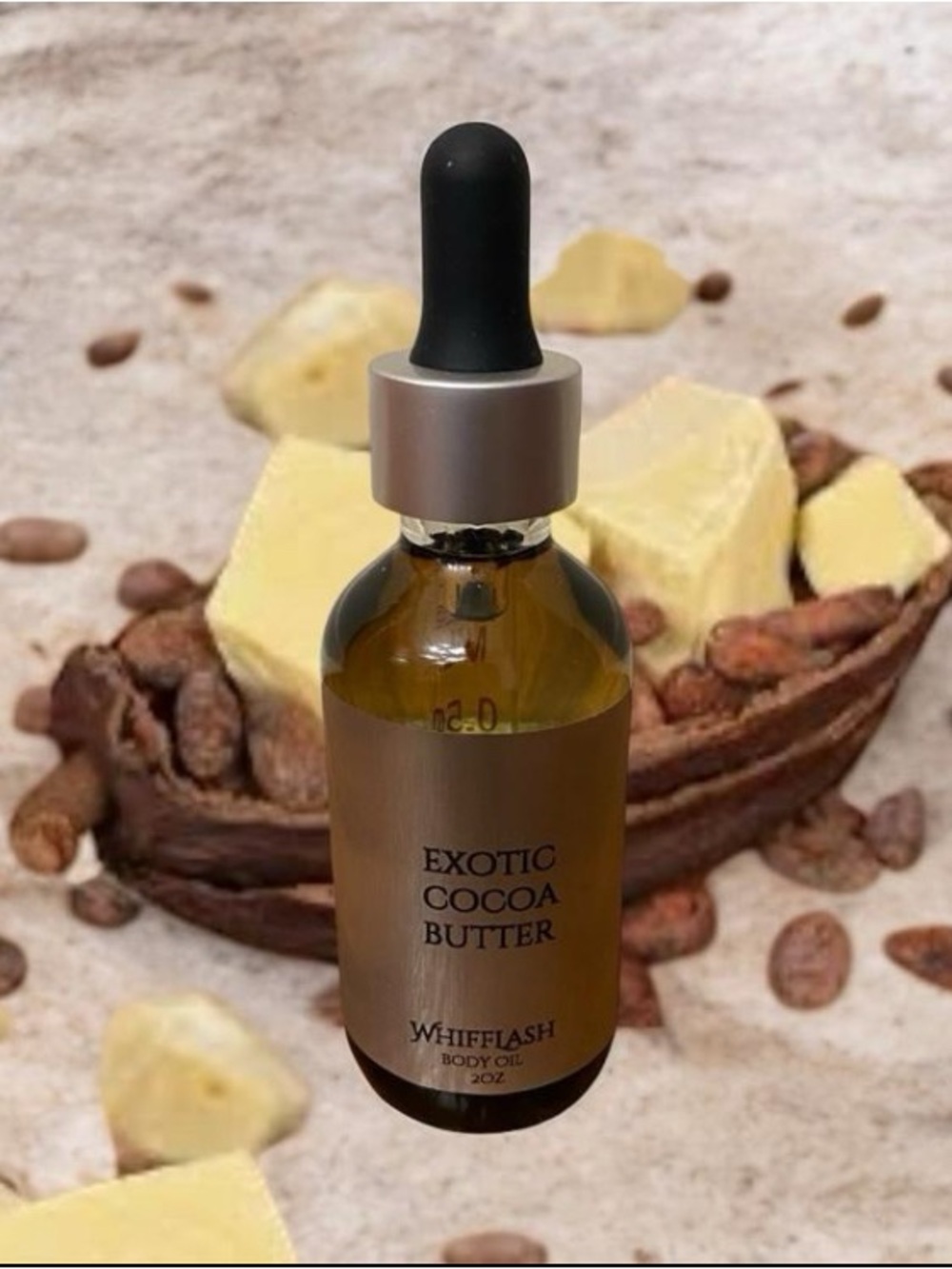 Exotic Cocoa Butter Body Oil 2oz Jojoba Oil Vitamin E